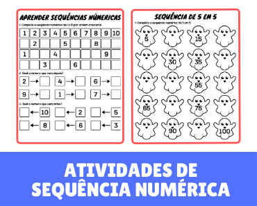 Atividades De Sequ Ncia Num Rica Para Imprimir Alunos E Professores