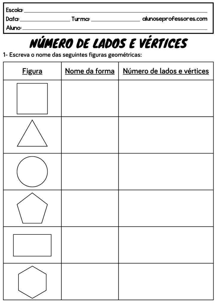 Atividades Sobre Formas Geométricas Alunos E Professores 8302