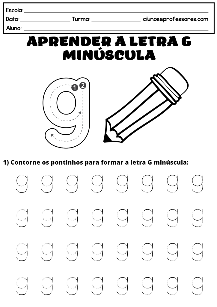 Atividades Com A Letra G Para Imprimir Alunos E Professores 2408